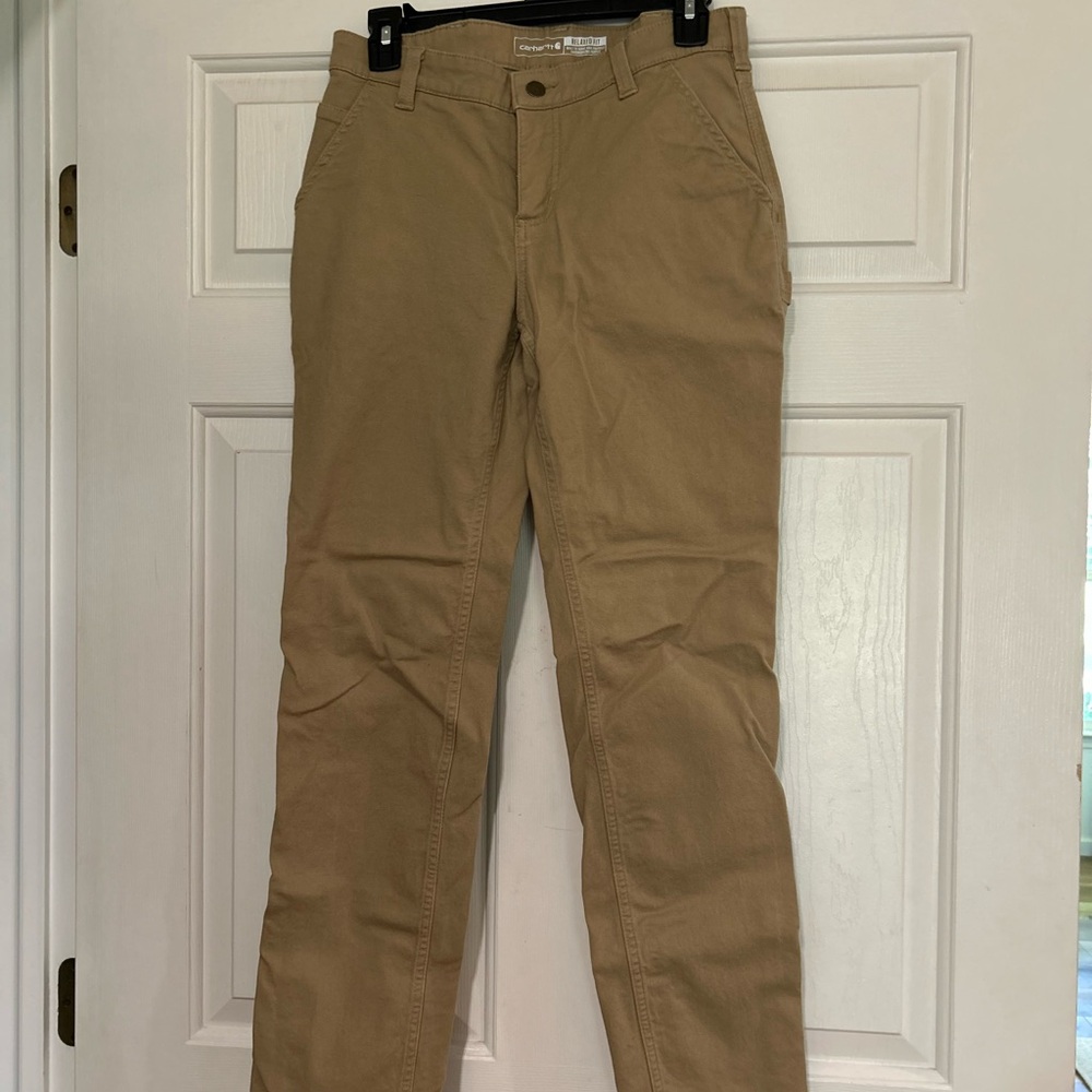 Women's Tan Straight-Leg Pants